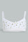 Redtag-White-Floral/Yellow-Bra-(2Pack)-365,-Character,-Colour:Assorted,-ESS,-Filter:Senior-Girls-(9-to-14-Yrs),-GSR-Bras,-New-In,-New-In-GSR,-Non-Sale,-Section:Kidswear-Senior-Girls-9 to 14 Years