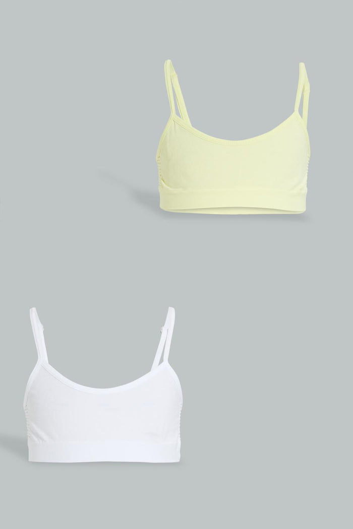 Redtag-White/Beige-Bra-(2Pack)-365,-Colour:Assorted,-Filter:Senior-Girls-(9-to-14-Yrs),-GSR-Bras,-New-In,-New-In-GSR,-Non-Sale,-Section:Kidswear-Senior-Girls-9 to 14 Years