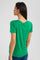 Redtag-Green-Plain-Short--Sleeve-Crew-Neck--T-Shirt-Plain-Women's-