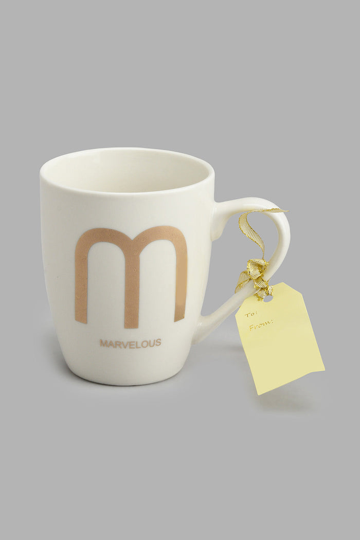 Redtag-Gold-Alphabet-Single-Mug--M-Marvelous-Mugs-Home-Dining-