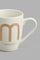 Redtag-Gold-Alphabet-Single-Mug--M-Marvelous-Mugs-Home-Dining-