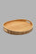 Redtag-Brown-Wooden-Round-Tray-Trays-Home-Dining-