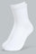 Redtag-White-5-Pack-Long-Length-Socks-Ankle-Length-Boys-2 to 8 Years