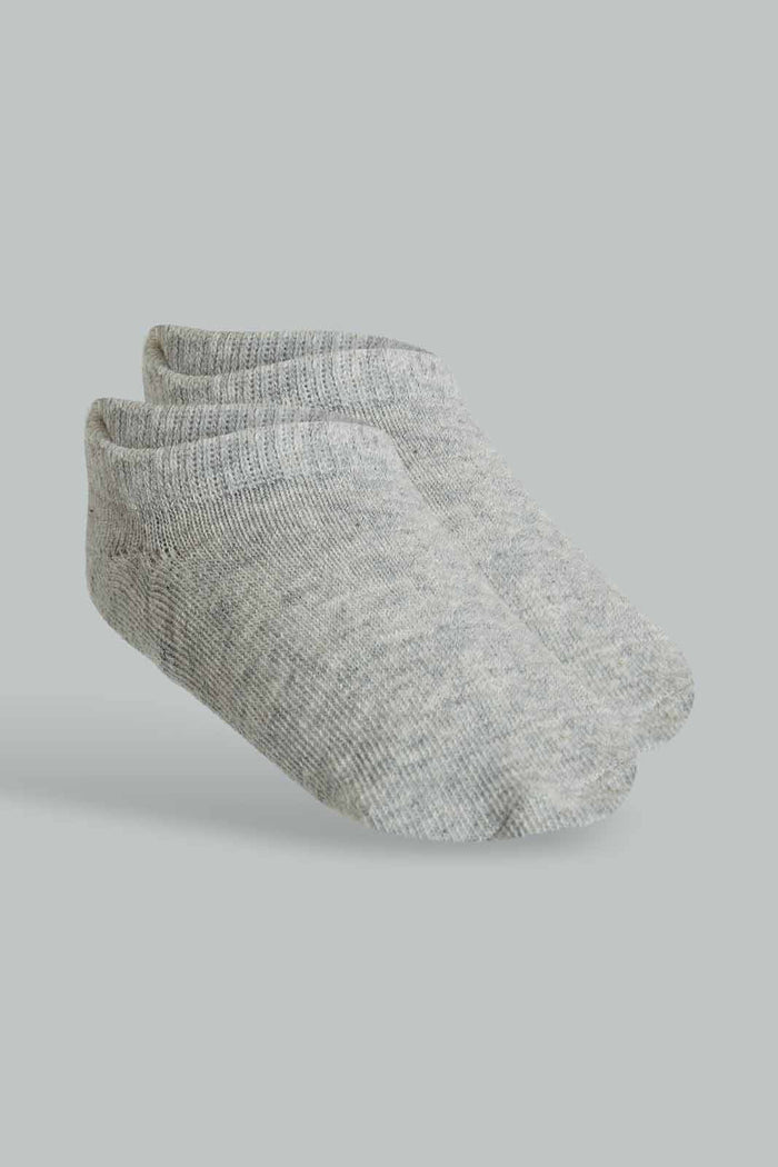 Redtag-Grey--2-Pack-Invisible-Socks-Invisible-Socks-Boys-2 to 8 Years