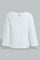 Redtag-White-Cherry-Print-Embellished-T-Shirt-Embellished-Infant-Girls-3 to 24 Months