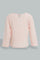 Redtag-Pink-Embellished-Word-Printed-T-Shirt-Embellished-Infant-Girls-3 to 24 Months