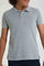 Redtag-Grey-Mel-Basic-Polo-Plain-Senior-Boys-9 to 14 Years