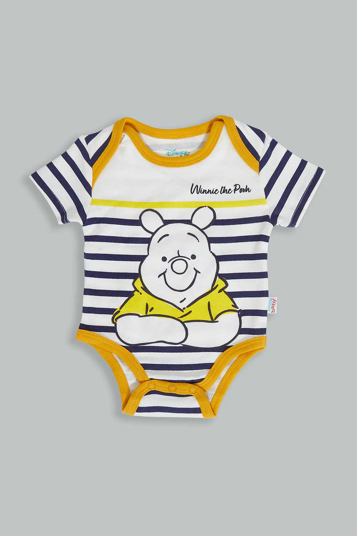 Redtag-Yellow-Whinnie-The-Pooh-4-Pcs-Gift-Box-Gift-Sets-Baby-0 to 12 Months