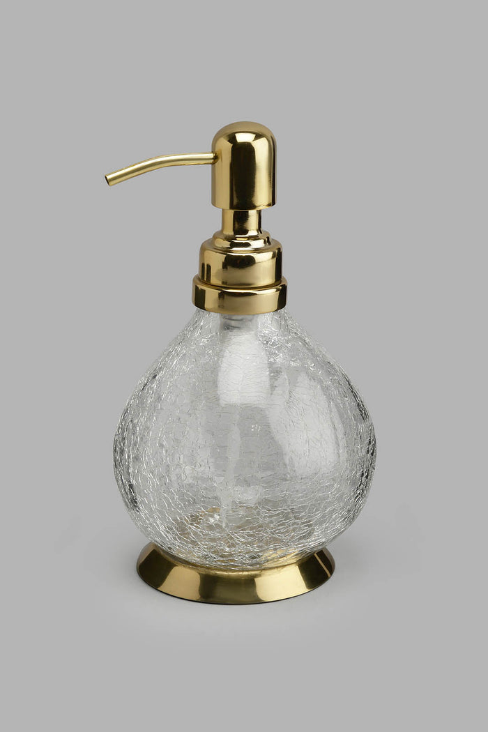 Redtag-Gold-Crackle-Glass-Lotion-Dispenser-Lotion-Dispenser-Home-Bathroom-
