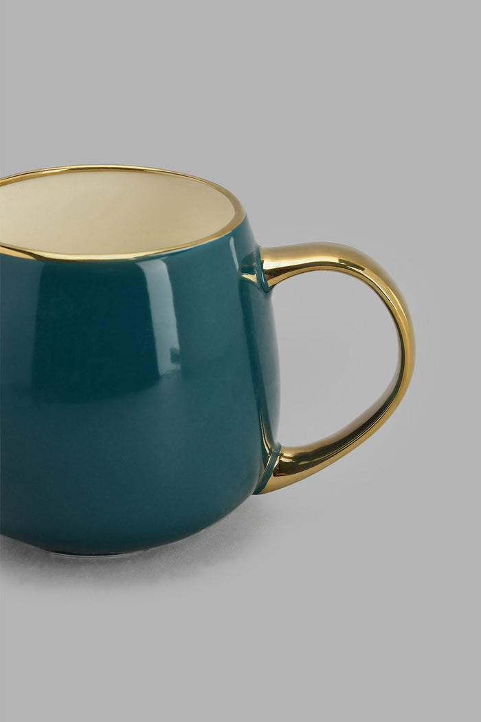 Redtag-Dark-Green-Glazed-Mug-Mugs-Home-Dining-