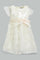 Redtag-Ivory-Flower-All-Over-Patch-Work-Sleeveless-Dress-Dresses-Infant-Girls-3 to 24 Months