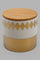 Redtag-Gold-Round-Canister-With-Bamboo-Lid-(Small)-Category:Canisters-And-Jars,-Colour:Gold,-Deals:New-In,-Festive,-Filter:Home-Dining,-HMW-DIN-Sto-Storage,-New-In-HMW-DIN,-Non-Sale,-Section:Homewares,-W22A-Home-Dining-