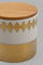 Redtag-Gold-Round-Canister-With-Bamboo-Lid-(Small)-Category:Canisters-And-Jars,-Colour:Gold,-Deals:New-In,-Festive,-Filter:Home-Dining,-HMW-DIN-Sto-Storage,-New-In-HMW-DIN,-Non-Sale,-Section:Homewares,-W22A-Home-Dining-