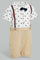 Redtag-Beige-Romper-With-Suspender-Rompers-Baby-0 to 12 Months