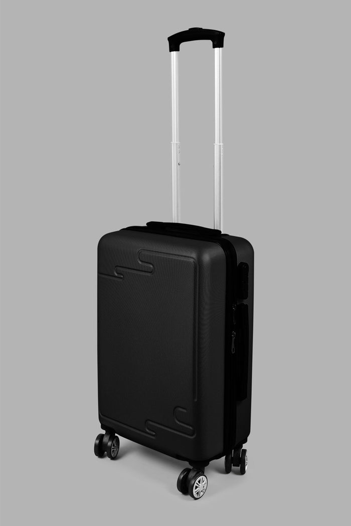 Redtag-Black-Luggage-Trolley--20"-Black-Hard-Luggage-Travel-Accessories-