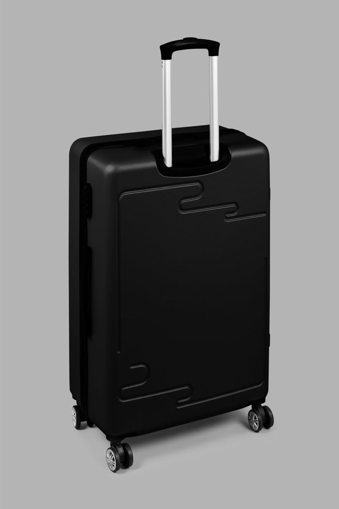 Redtag-Black-Luggage-Trolley-24"-Black-Hard-Luggage-Travel-Accessories-