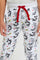 Redtag-White-Aop-Bunny-Active-Track-Pant-Joggers-Girls-2 to 8 Years