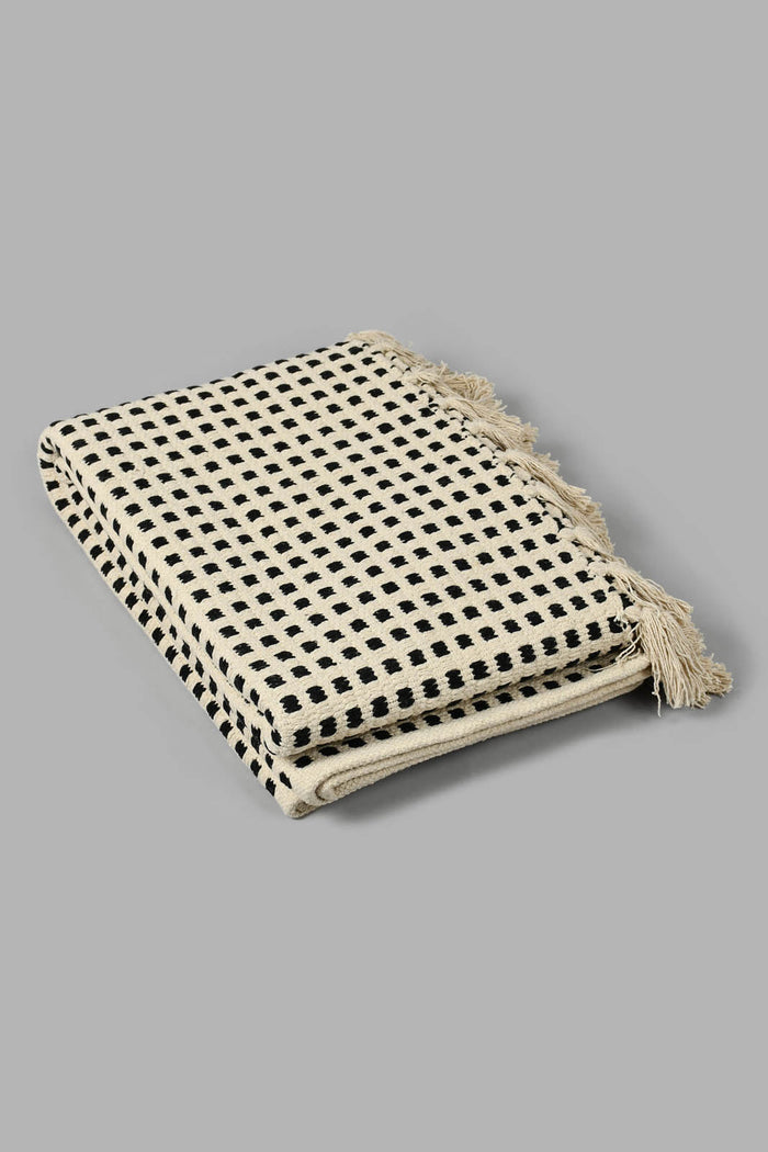 Redtag-White--Pattern-Woven-Rug-Rugs-Home-Decor-