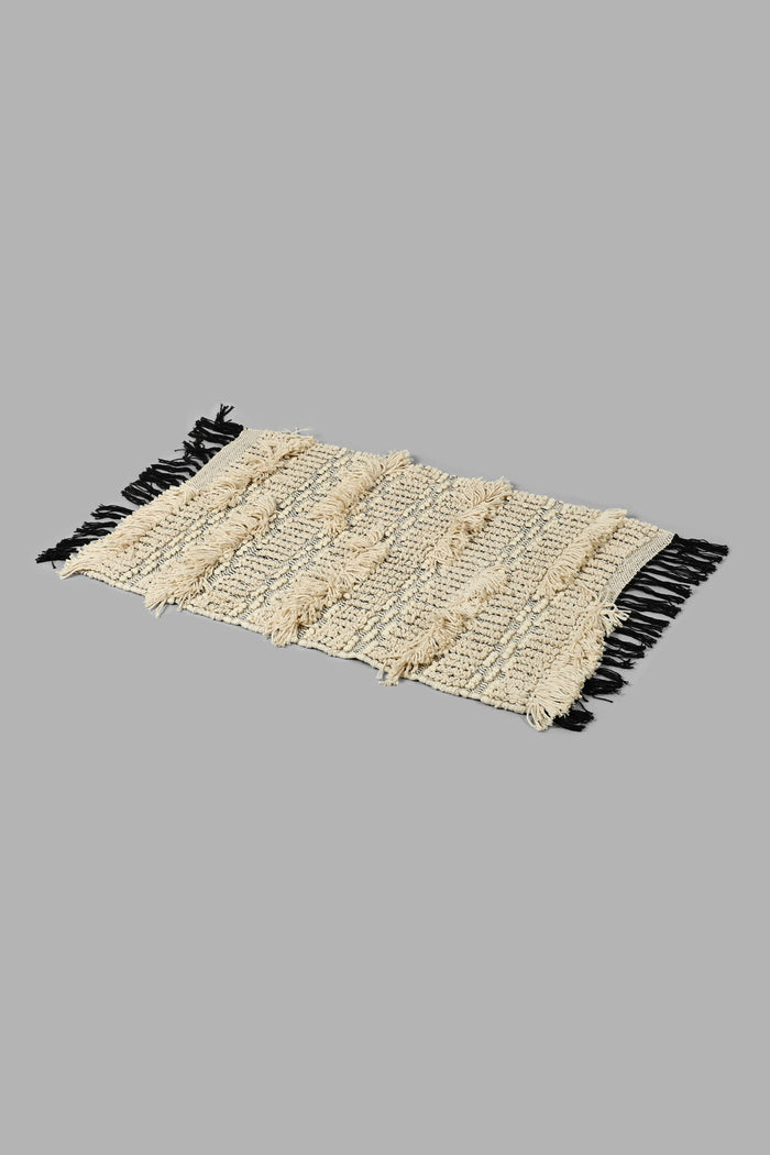 Redtag-White-Cotton-Woven-Dhurrie-Rugs-Home-Decor-