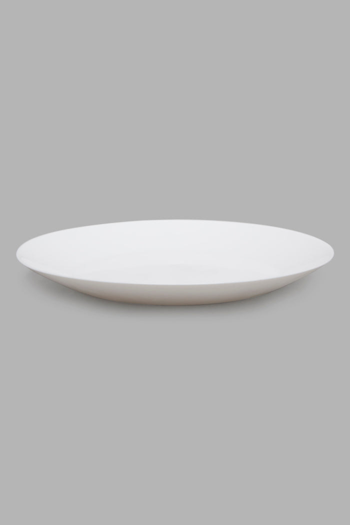 Redtag-White-Round-Dinner-Plate-Category:Plates,-Colour:White,-Deals:New-In,-Filter:Home-Dining,-HMW-DIN-Crockery,-New-In-HMW-DIN,-Non-Sale,-Section:Homewares,-W22A-Home-Dining-