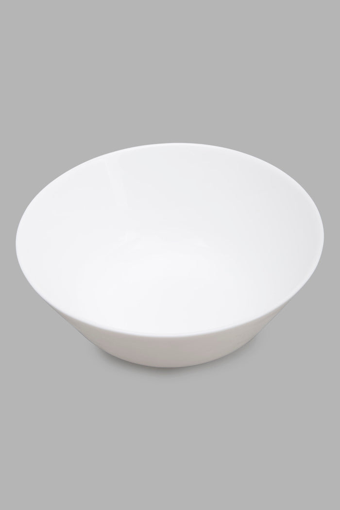 Redtag-White-Round-Salad-Bowl-Category:Bowls,-Colour:White,-Deals:New-In,-Filter:Home-Dining,-HMW-DIN-Crockery,-New-In-HMW-DIN,-Non-Sale,-Section:Homewares,-W22A-Home-Dining-