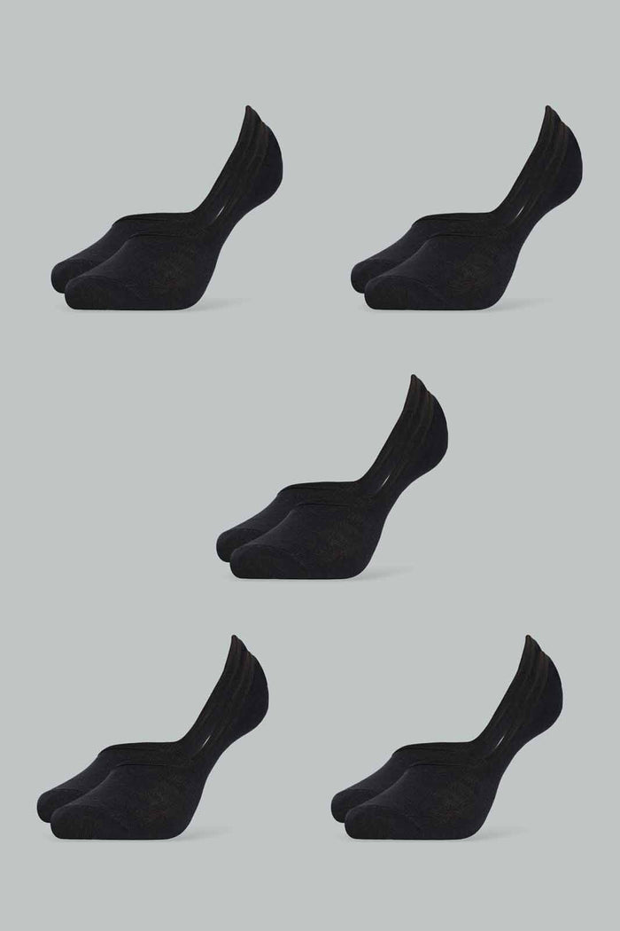 Redtag-Black-Plain-Invisible-Socks-(5-Pack)-365,-Bundle,-Category:Socks,-Colour:Black,-Deals:New-In,-Dept:Ladieswear,-Filter:Women's-Clothing,-New-In-Women-APL,-Section:Women,-Women-Socks--