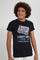Redtag-Black-Level-Up-T-Shirt-Graphic-T-Shirts-Senior-Boys-9 to 14 Years