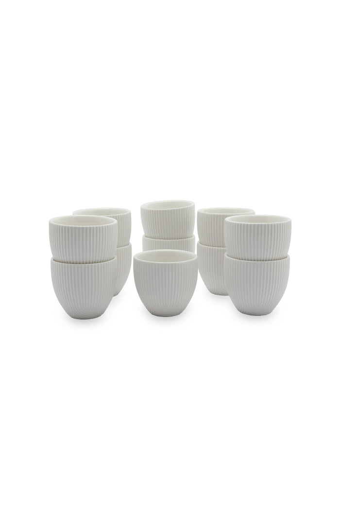 Redtag-White-Stripe-Cawa-Cup-(12-Piece)-2FOR79,-Category:Cups-&-Mugs,-Colour:White,-Deals:2-FOR-79,-Deals:New-In,-Dept:Home,-Filter:Home-Dining,-HMW-DIN-Crockery,-Nature,-New-In-HMW-DIN,-Section:Homewares,-W22A-Home-Dining-
