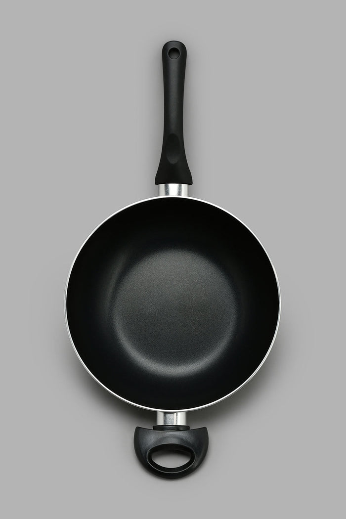 Redtag-Black-Aluminum-Non-Stick-Wok-Pan-(26cm)-Pans-Home-Dining-