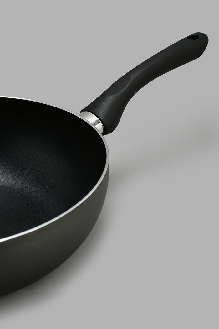 Redtag-Black-Aluminum-Non-Stick-Wok-Pan-(24cm)-Pans-Home-Dining-