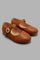 Redtag-Brown-Ballerina-Category:Shoes,-Colour:Brown,-Deals:New-In,-Filter:Girls-Footwear-(3-to-5-Yrs),-GIR-Shoes,-New-In-GIR-FOO,-Non-Sale,-Section:Girls-(0-to-14Yrs),-W22A-Girls-3 to 5 Years