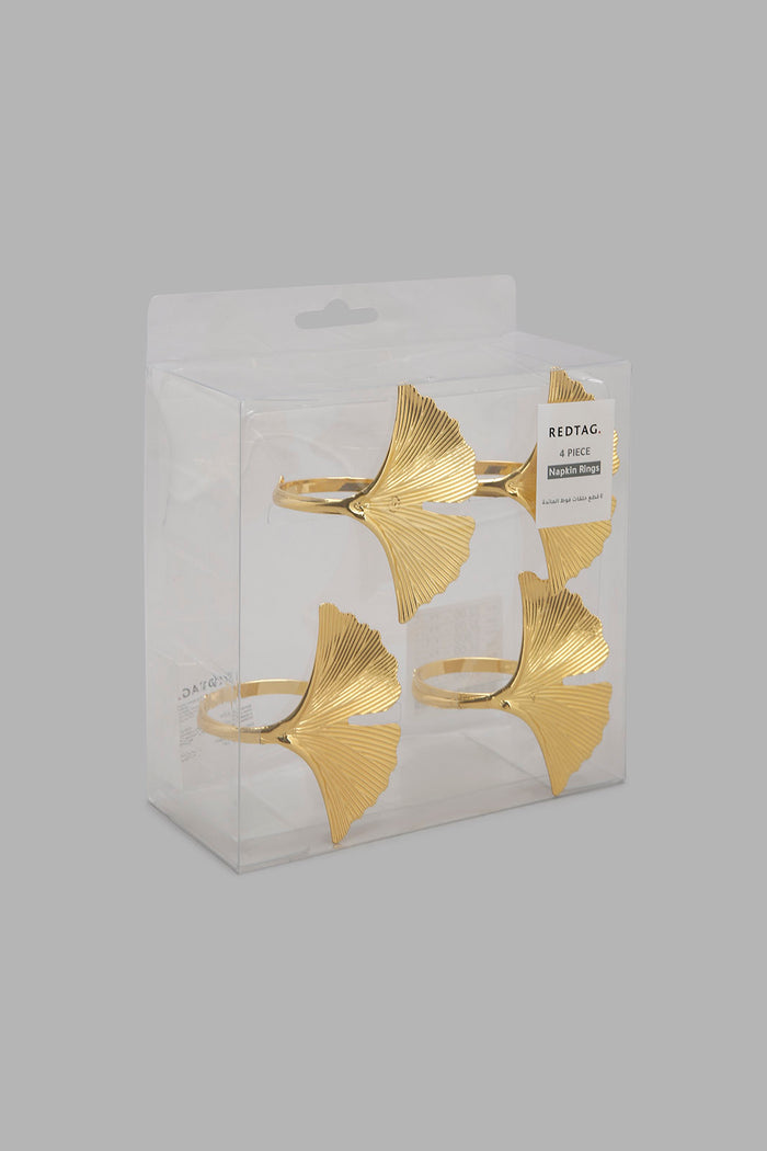 Redtag-Gold-Leaf-Napkin-Ring
(4-Piece)-Bundle,-Category:Napkins-&-Tissues,-Colour:Gold,-Deals:4-For-90,-Filter:Home-Dining,-HMW-DIN-Kitchen-Accessories,-S22C,-Section:Homewares-Home-Dining-