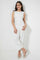 Redtag-White-Jacquard-Front-Lace-Jumpsuit-Dresses-Senior-Girls-9 to 14 Years