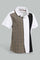 Redtag-Brown-And-White-Cut-And-Sew-Shirt-And-Short-Set-Sets-Infant-Boys-3 to 24 Months