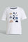 Redtag-White-Animal-Printed-Tshirt-Tops-Infant-Boys-3 to 24 Months