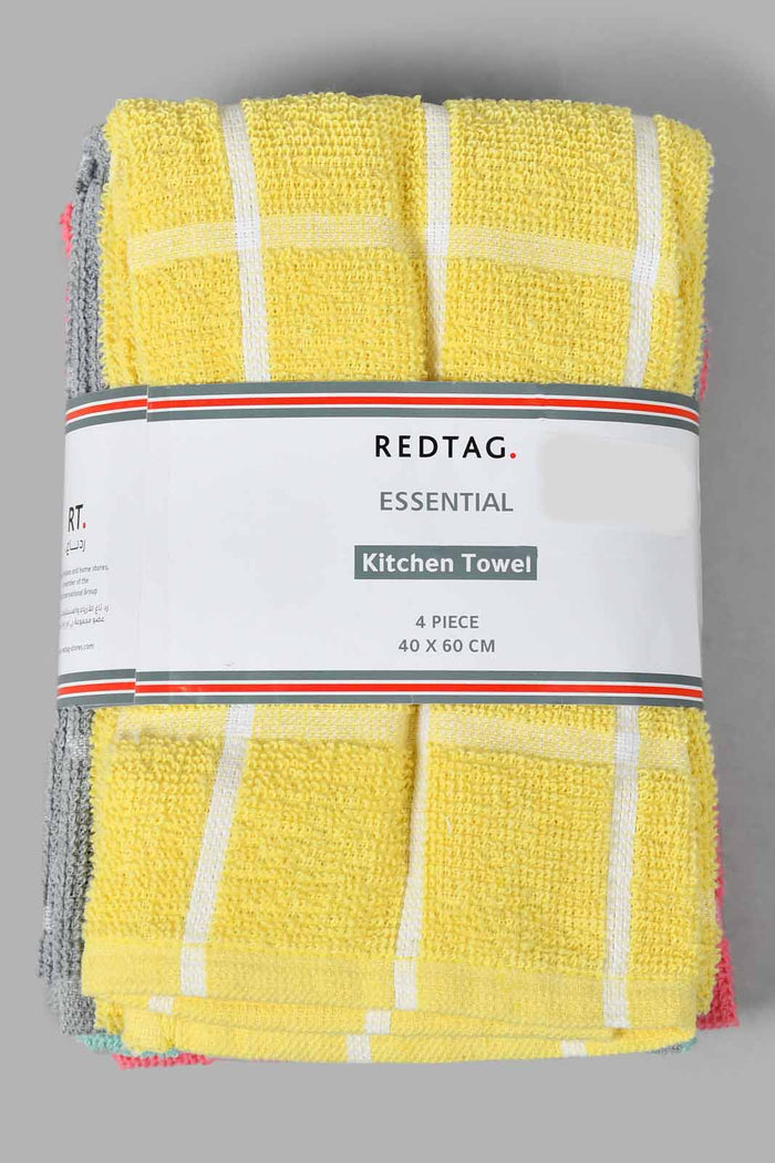 Redtag-Multicolor-Kitchen-Towel-(4-Piece)-Kitchen-Towels-Home-Dining-