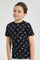 Redtag-Black-Tiger-Print-T-Shirt-Graphic-T-Shirts-Boys-2 to 8 Years