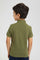 Redtag-Dark-Green-Cactus-Print-Collar-Stand-Polo-Polo-Shirts-Boys-2 to 8 Years