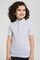 Redtag-White-Spider-Print-Collar-Stand-Polo-Polo-Shirts-Boys-2 to 8 Years