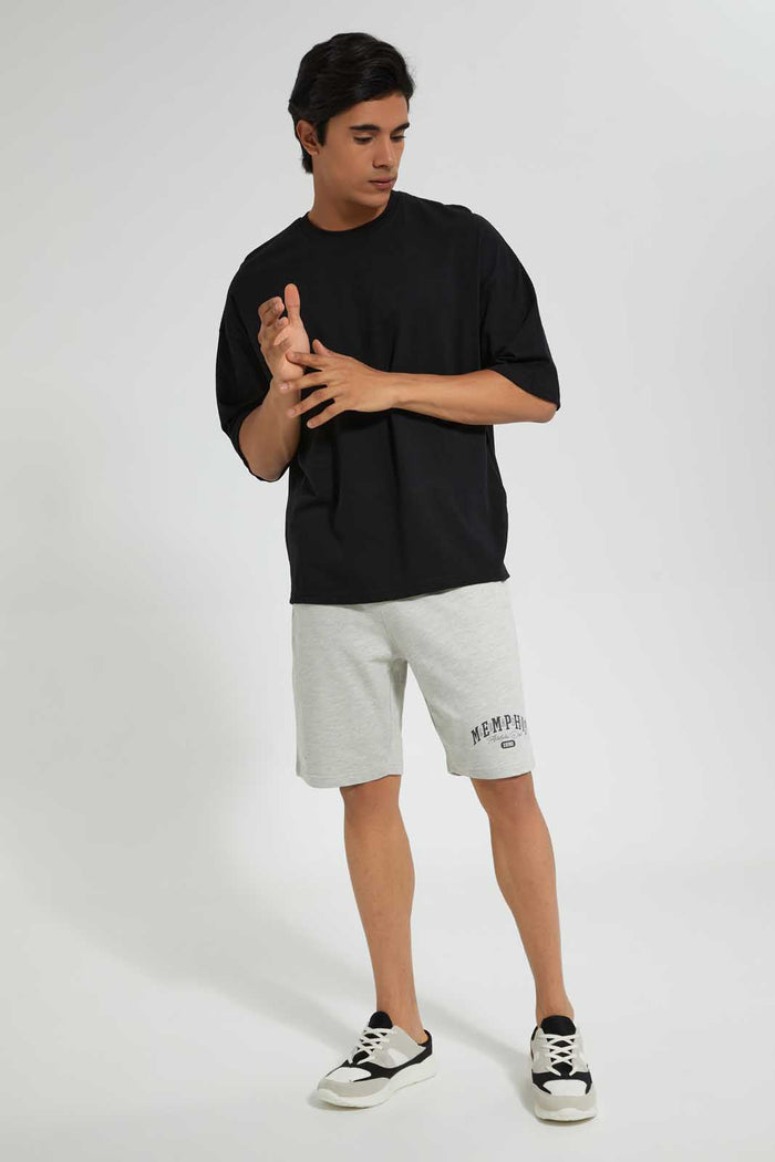 Redtag-Black-Solid-T-Shirt-With-Scoop-Heim-Plain-Men's-