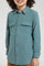 Redtag-Mint-Stripe-Cotton-Oversize-Slub-Shirt-Casual-Shirts-Boys-2 to 8 Years