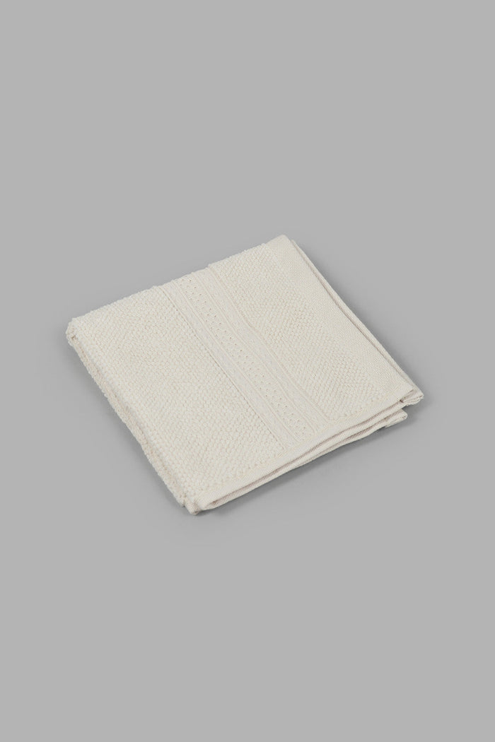 Redtag-Beige-Textured-Cotton-Face-Towel-Set-(4-Piece)-0,-Colour:Beige,-Filter:Home-Bathroom,-HMW-BAC-Face-Towels,-New-In,-New-In-HMW-BAC,-Non-Sale,-S22A,-Section:Homewares-Home-Bathroom-