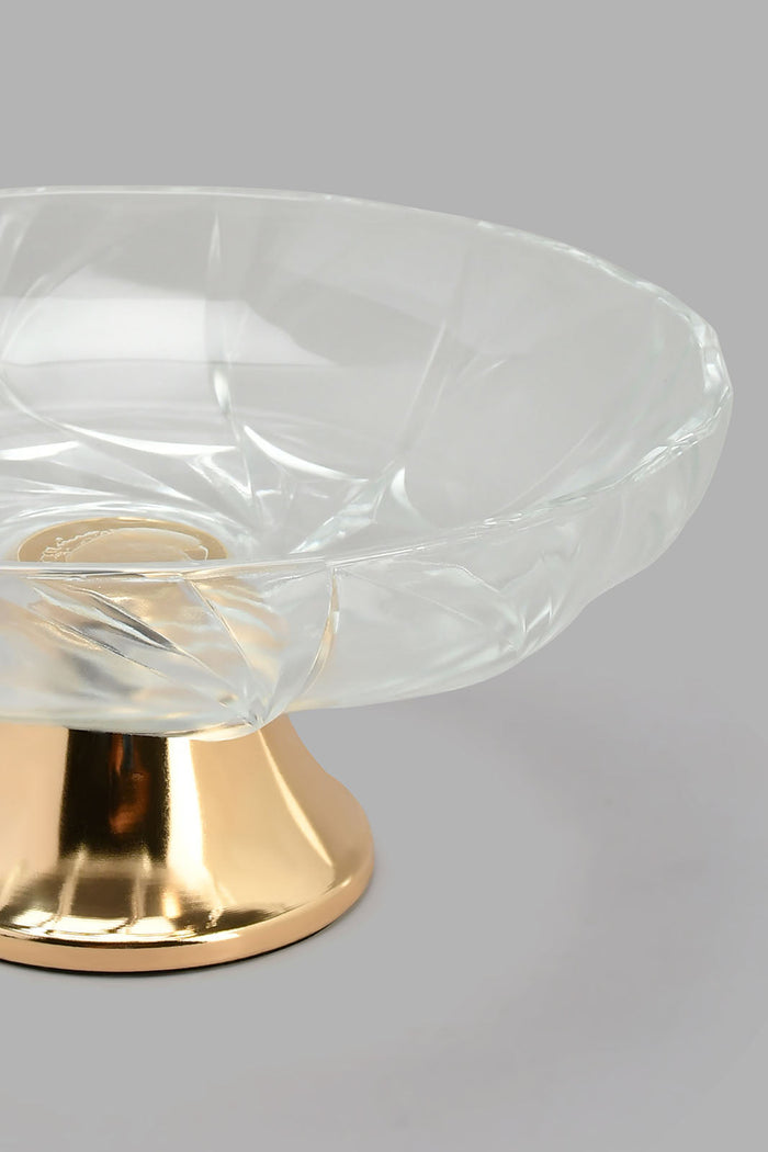 Redtag-Gold-Glass-Serving-Bowl-Serving-Bowls-Home-Dining-