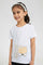 Redtag-White-Printed-T-Shirt-Graphic-T-Shirts-Girls-2 to 8 Years