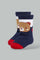 Redtag-Red-Bear-Print-4-Pack-Socks-(Ankle-Length)-Ankle-Socks-Infant-Boys-3 to 24 Months