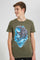 Redtag-Olive-Space-Pool-T-Shirt-Graphic-T-Shirts-Senior-Boys-9 to 14 Years