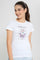 Redtag-White-Basic-T-Shirt-Graphic-T-Shirts-Senior-Girls-9 to 14 Years