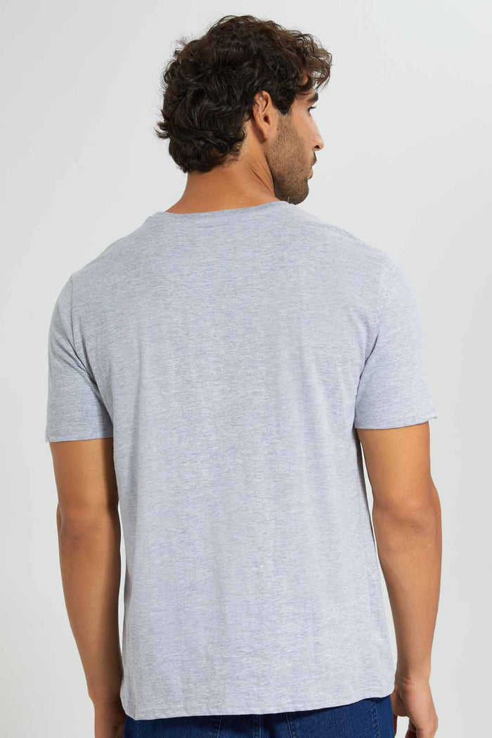 Redtag-Grey-Graphic-T-Shirt-Category:T-Shirts,-Colour:Grey,-Filter:Men's-Clothing,-Men-T-Shirts,-New-In,-New-In-Men-APL,-Non-Sale,-RMD-add,-S22C,-Section:Men,-TBL-Men's-