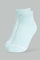 Redtag-Pale-Pink/Pale-Blue/White/Beige-Plain-Ankle-Socks-(5-Packs)-Ankle-Socks-Women's-