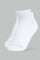 Redtag-Pale-Pink/Pale-Blue/White/Beige-Plain-Ankle-Socks-(5-Packs)-Ankle-Socks-Women's-